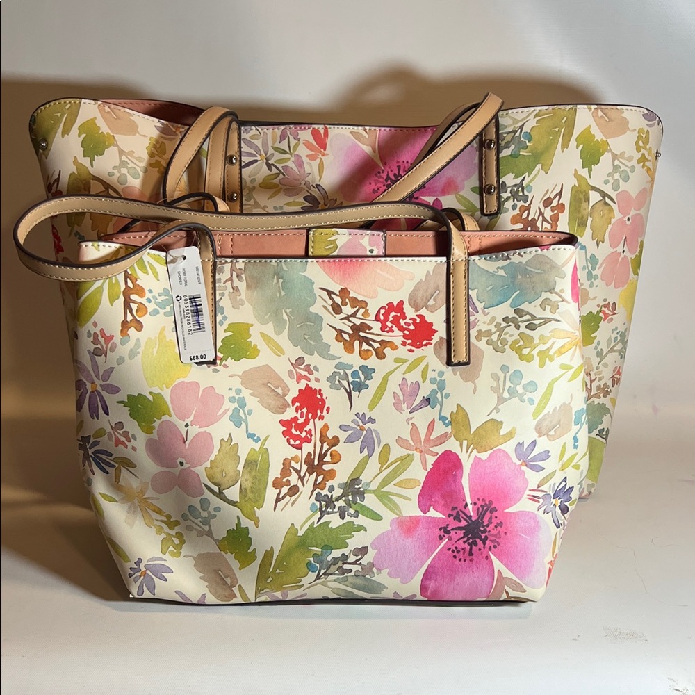 2 Pc Hand Bags Floral Design